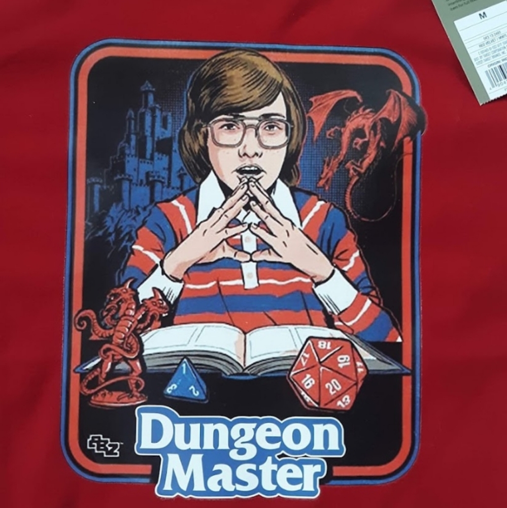 💥Dnd D&D RPG Dungeon Master meme tee NWT! Sold - Picture 2 of 5